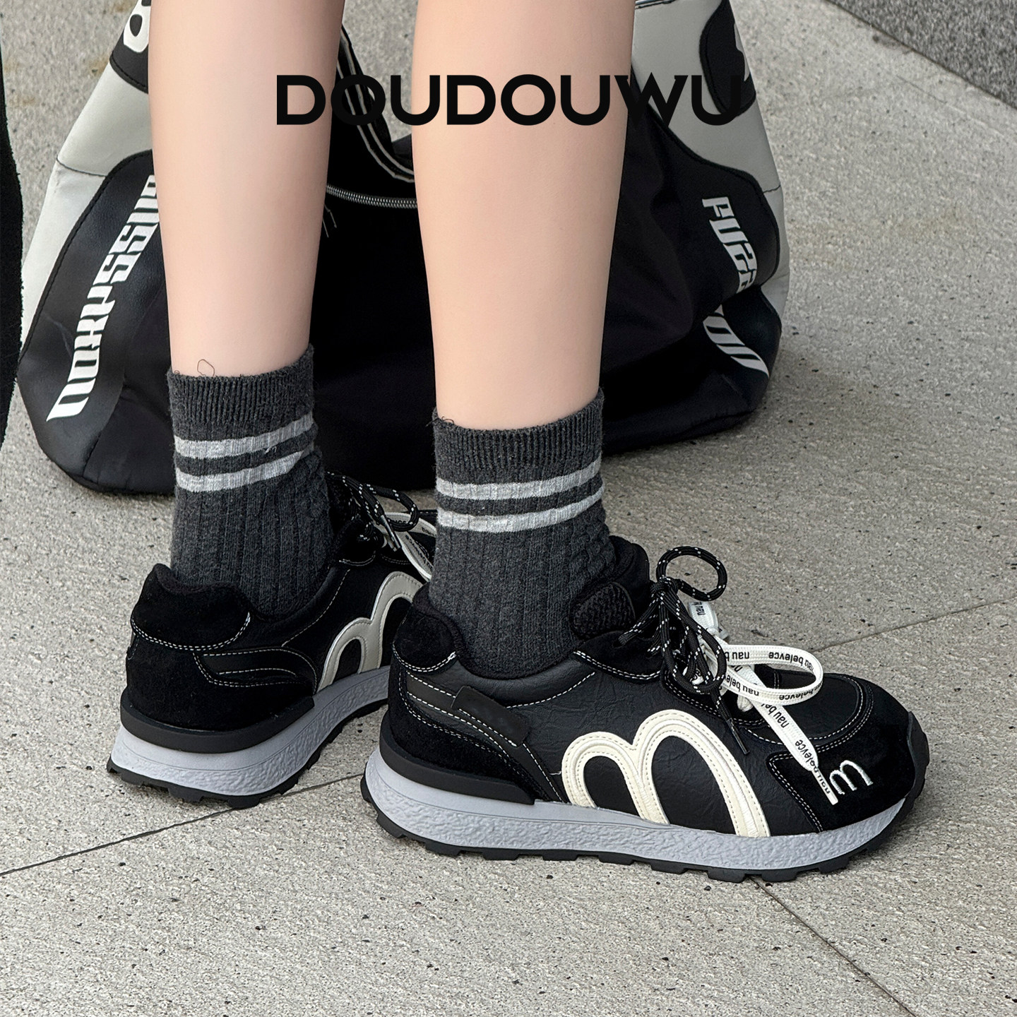 豆豆屋厚底阿甘鞋女加绒2025冬季新款韩版潮遇到休闲百搭平底女鞋,淘宝优惠券,粉丝福利购,淘宝优惠卷