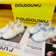 Doudouwu thick-soled shoes for women breathable 2026 summer new Korean style trendy sports and leisure versatile platform flat shoes for women