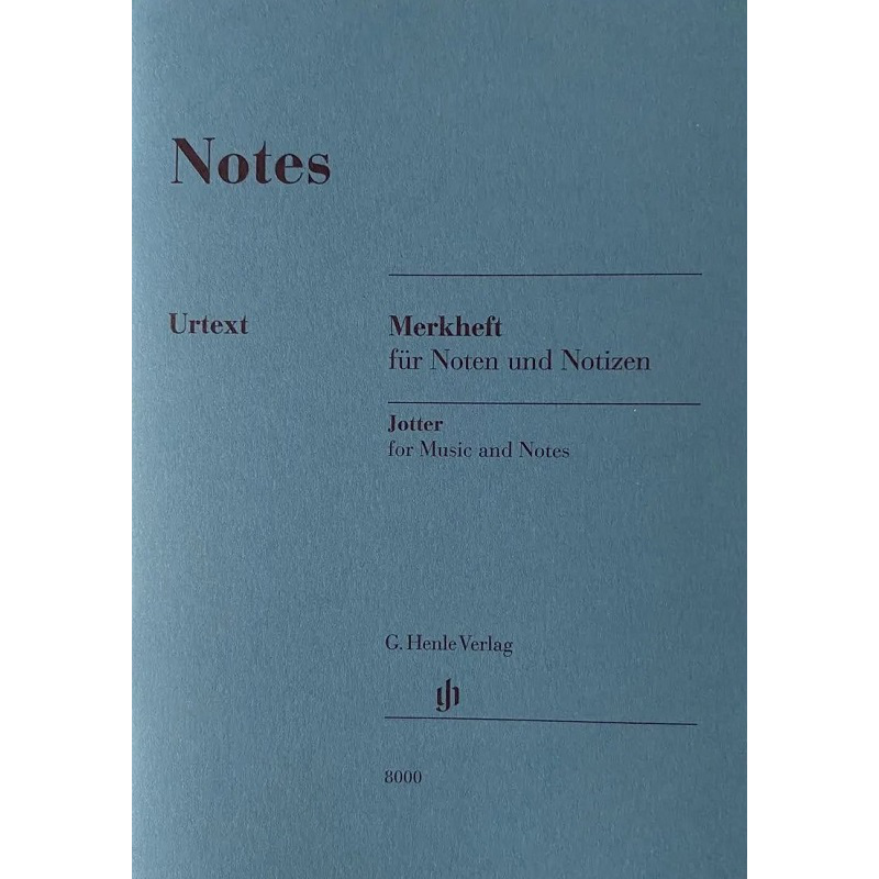 【促销】小五线谱本 8行五线谱稿纸袖珍版亨乐原版德国进口 Notes A Miniature Booklet of 8 Stave Manuscript Paper HN8000-图0