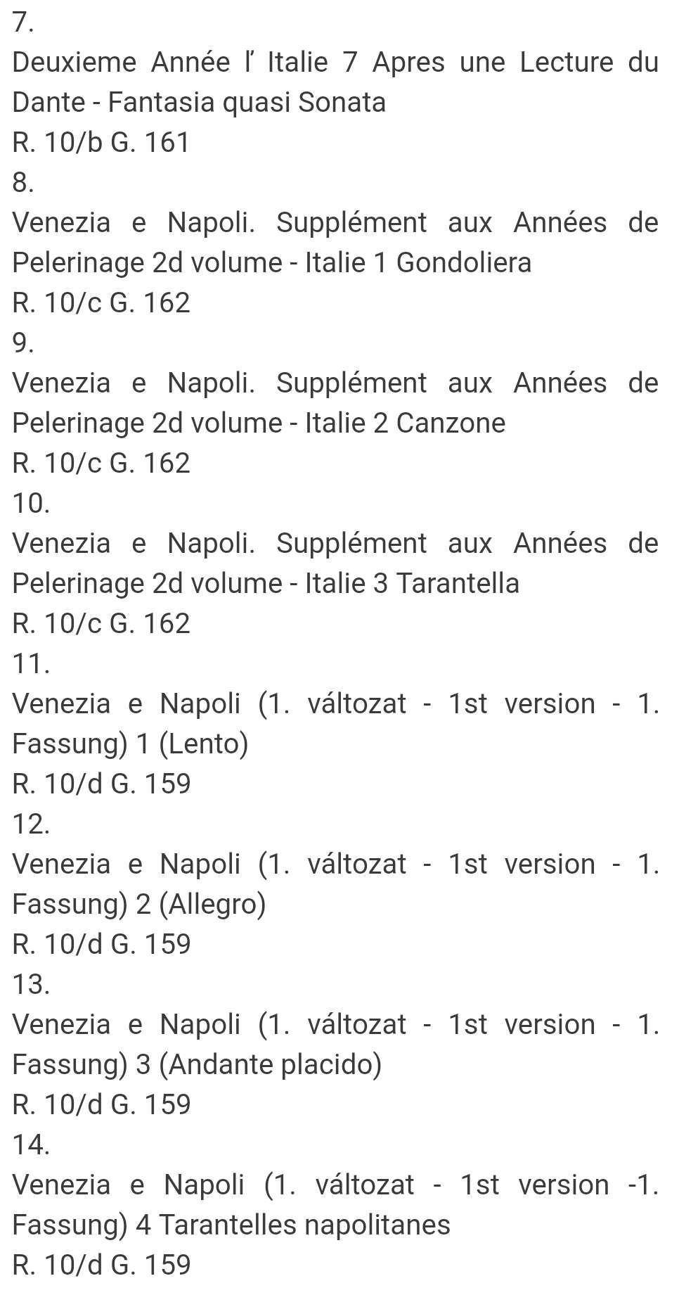 李斯特 旅行岁月 第二年 意大利 新钢琴全集 布达佩斯原版乐谱 Liszt Annees de Pelerinage (I/7) Second year Piano Z6785 - 图3