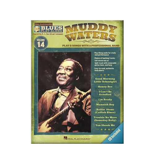 穆迪 蓝调音乐 卷十四 旋律乐器通奏 附CD 海伦德原版乐谱书 Muddy Blue mike Play Along Vol 14 Muddy Waters HL00843206 - 图2
