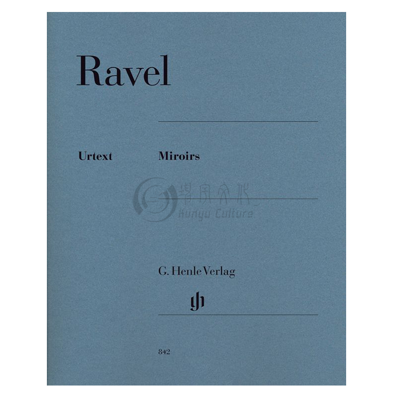 拉威尔镜子钢琴独奏德国亨乐原版进口乐谱书 Maurice Ravel Miroirs HN842-图0