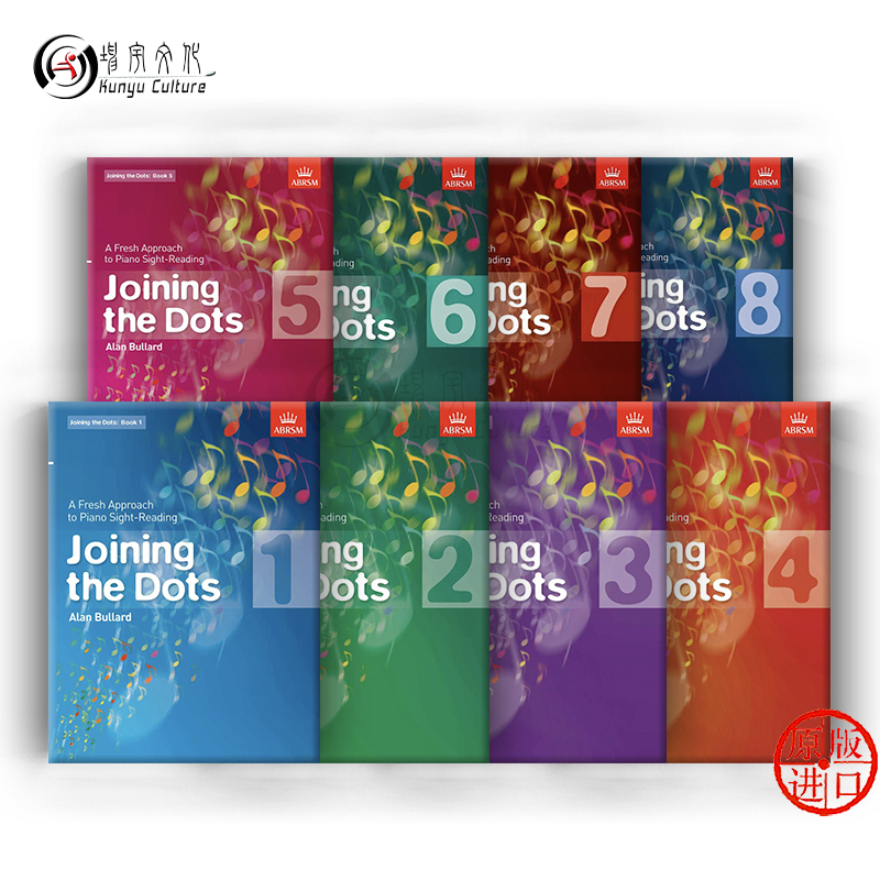 英皇考级 钢琴视奏练习谱 全套共一至八卷 英文原版 ABRSM Joining the Dots Book 1-8 Piano 9781860969768套装 - 图1