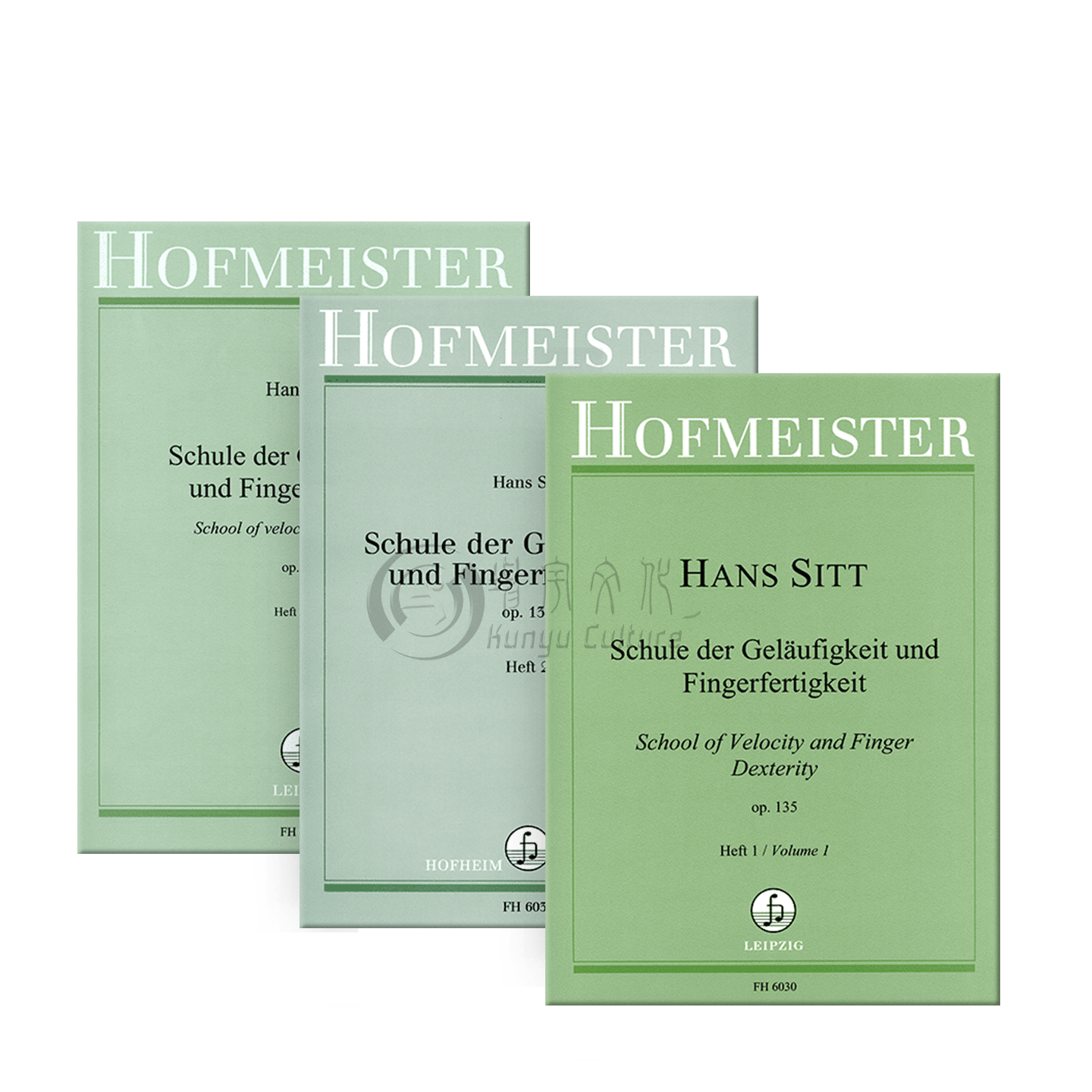 希特 速度和手指灵活度教学Op135 小提琴 全套共三册 霍夫曼斯特原版乐谱 Sitt School of Velocity and Finger Dexterity Violin,淘宝优惠券,粉丝福利购,淘宝优惠卷