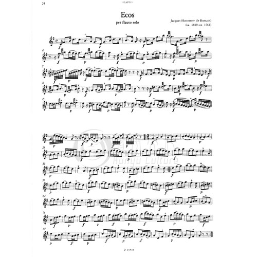 早期巴洛克舞曲 长笛和钢琴 布达佩斯 原版进口乐谱书 Malina Janos EARLY BAROQUE Flute and Piano Z13533 - 图1