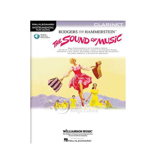 罗杰斯 汉默斯坦二世 音乐之声 9首挚爱歌曲改编曲 单簧管独奏 含在线音频 希尔默原版乐谱书 Rodgers The Sound of Music - 图2