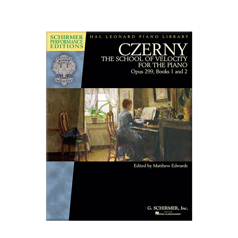 车尔尼 快速练习曲 op299 钢琴独奏1-20首 希尔默原版乐谱书 Matthew Edwards Czerny School of Velocity Piano HL00297084 - 图2