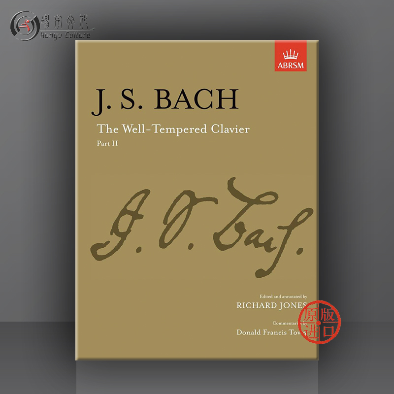 巴赫平均律 钢琴教材全套共一至二卷 英皇考级 ABRSM英文原版 Bach The Well-Tempered Clavier 9781854726544/9781854726551 - 图2