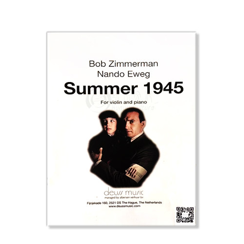 仲夏1945 电影音乐 鲍勃 齐默曼 小提琴钢琴 道思Deuss原版乐谱 Summer 1945 Bob Zimmerman co-author violin and piano DSM 1003 - 图3