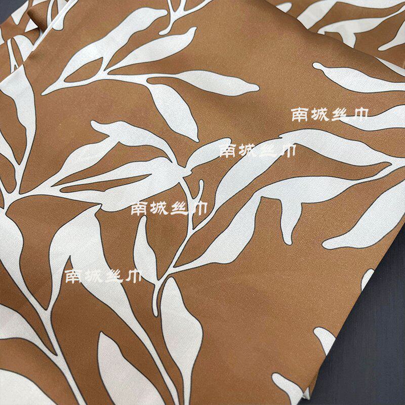 【美拉德】新款美拉德棕色系双面复古长条丝巾飘带16*150cm