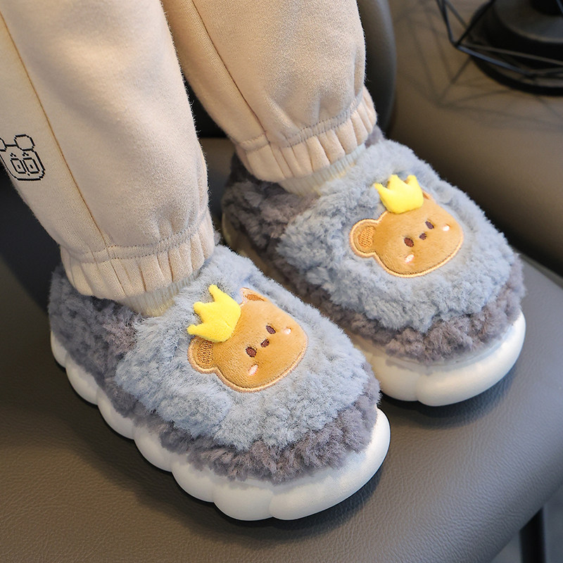 秋冬季儿童棉拖鞋男女童卡通亲子室内居家中大童防滑保暖宝宝棉鞋,淘宝优惠券,粉丝福利购,淘宝优惠卷
