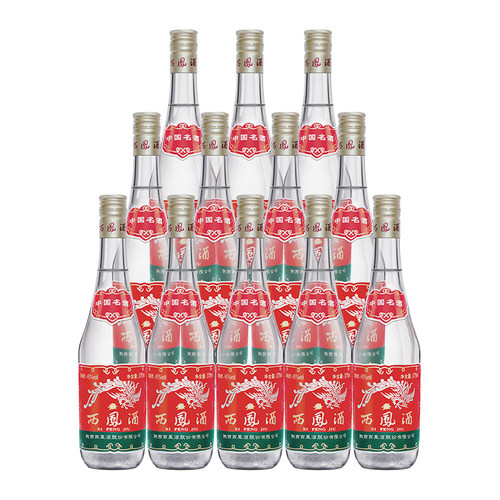 西凤375（中国名酒）45度凤香型粮食酒水国产白酒原厂 375mL*12瓶 - 图1