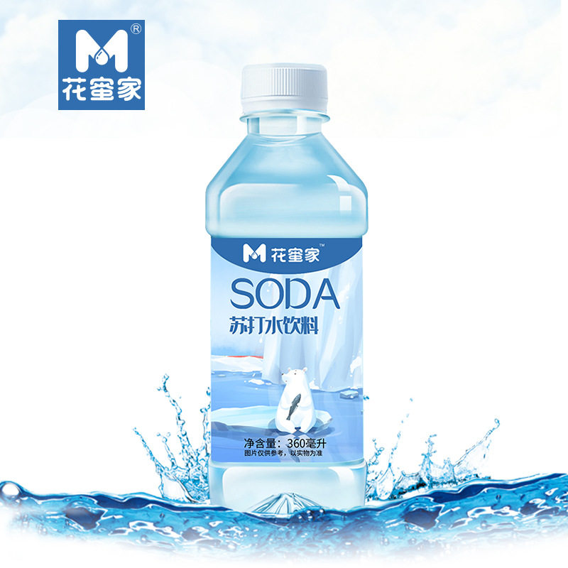 花蜜家苏打水360ml*12瓶装饮用水 旺捷食品饮用水