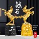 Veterans souvenirs, high-end ornaments given to comrades by the military, flowing glass metal horse crystal trophy new style with engraving