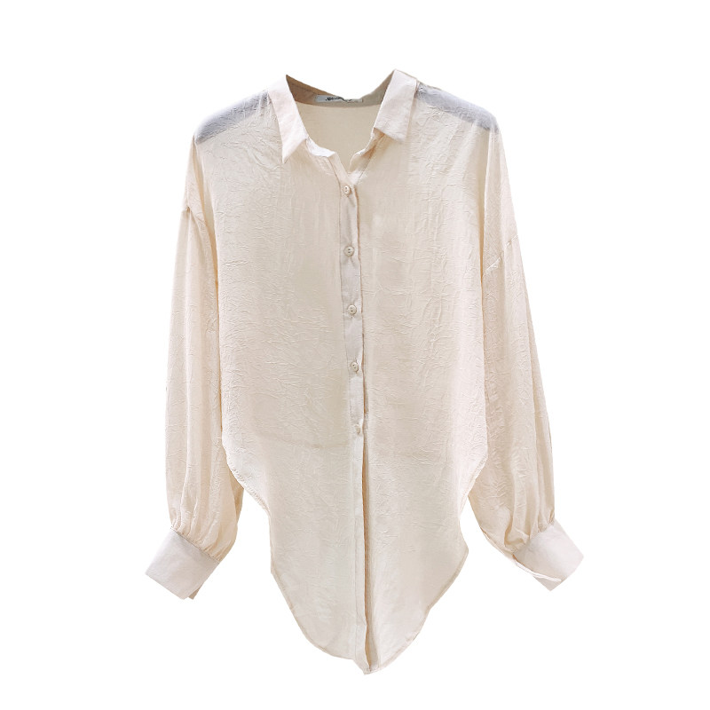 夏天防晒雪纺2020新款韩版短款衬衫 蜜诗芳衬衫