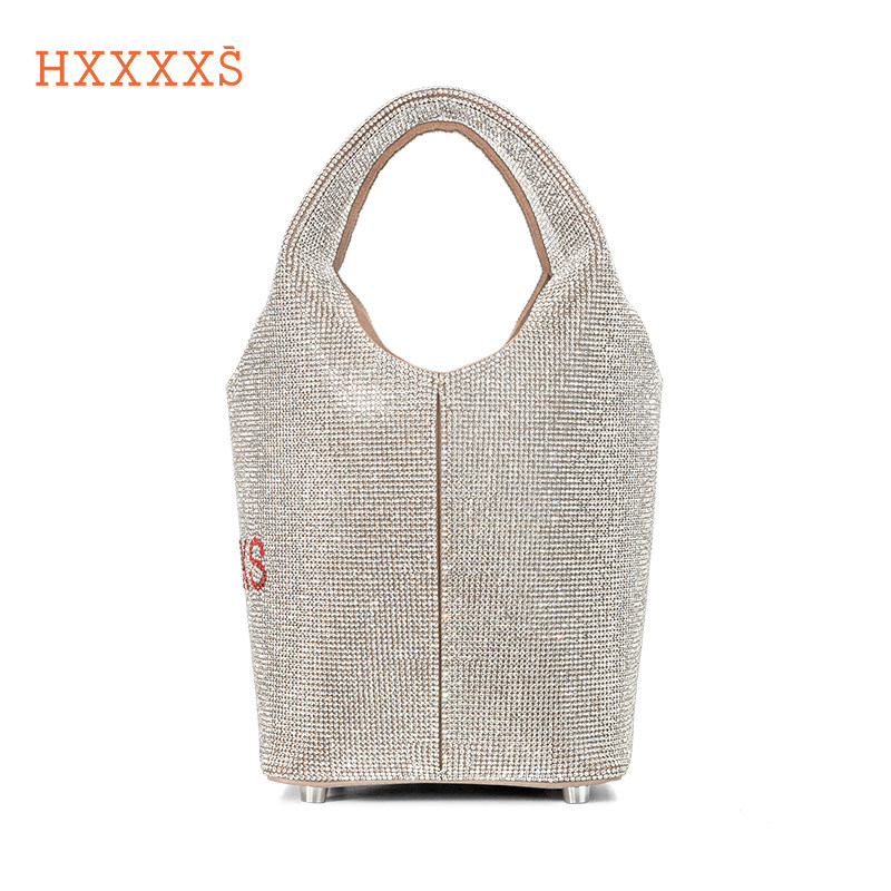 hxxxxs恶搞满钻菜篮子水钻水桶包 HXXXXS女士包袋