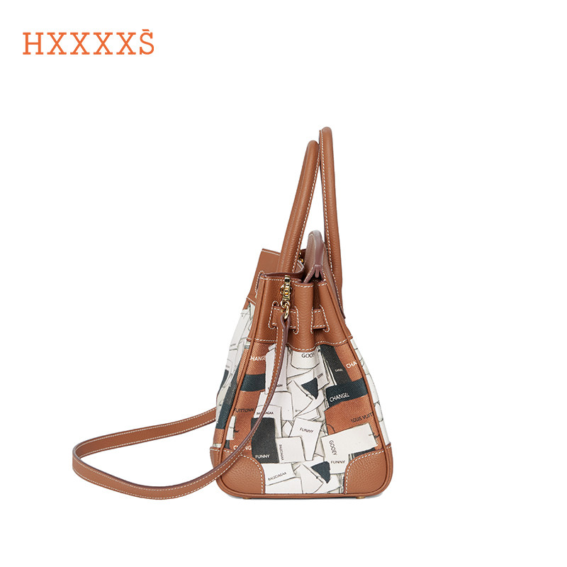 hxxxxs甜酷恶搞涂鸦标签款30铂金包 HXXXXS女士包袋