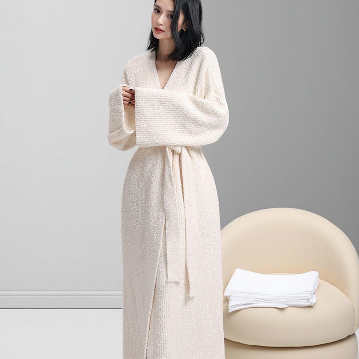 睡衣女秋冬季半边绒加绒性感毛绒绒轻奢高级感网红风睡袍可外穿,淘宝优惠券,粉丝福利购,淘宝优惠卷