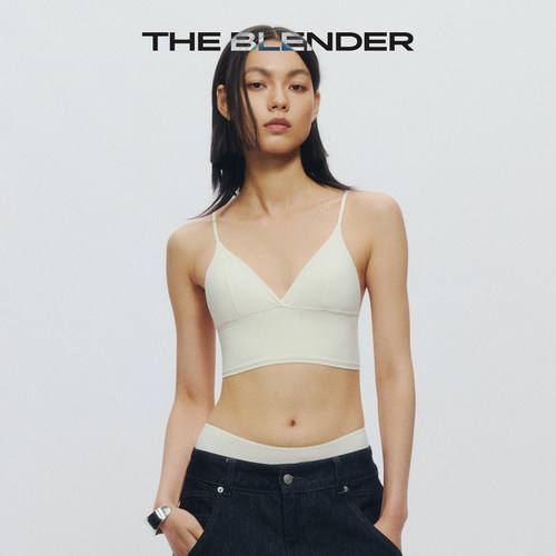 The Blender可拆卸胸垫细肩带深V领美背背心式外穿内衣吊带女夏季 - 图0