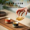 Wanli Jiangshan hand-painted glaze tea cup gift box