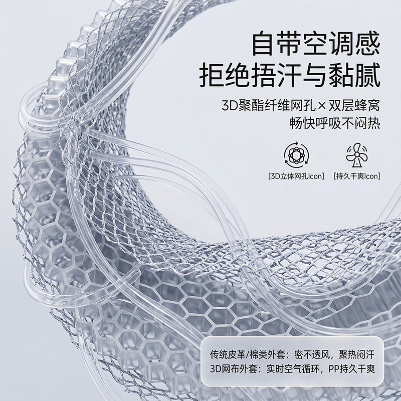 蜂窝凝胶坐垫防屁股痛透气椅子垫夏季凉垫办公室久坐屁垫学生座垫