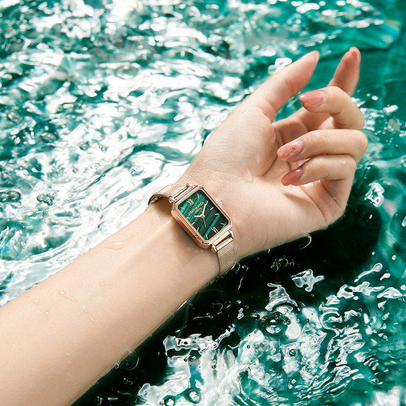 正品小绿表女士rose风七夕礼物手表 积赞国产腕表