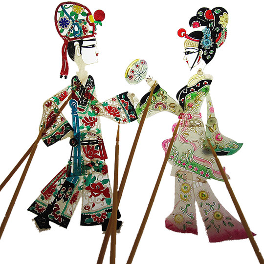 Handmade diy shadow puppet cowhide carving