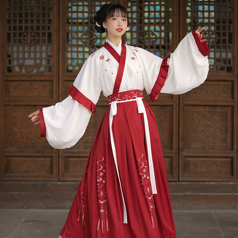 倚梦阁原创知意夏季中国风正品汉服 倚梦阁汉服