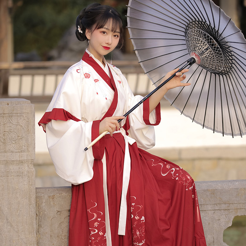 倚梦阁原创知意夏季中国风正品汉服 倚梦阁汉服