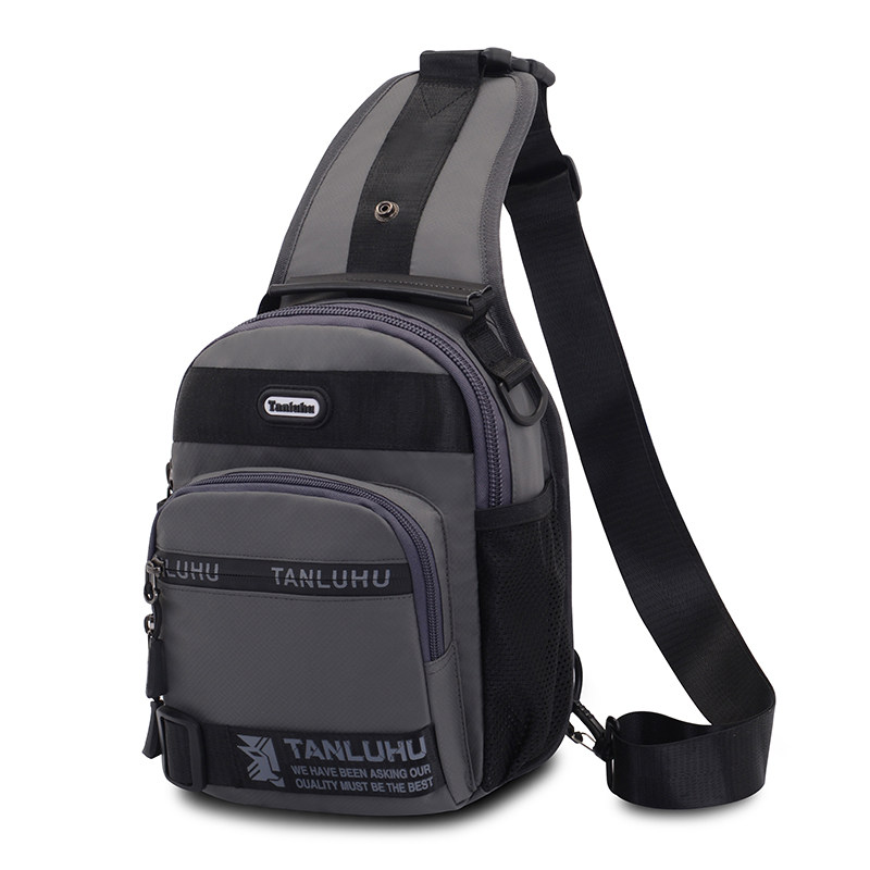探路虎韩版男士胸包多功能小双肩包 探路虎箱包胸包