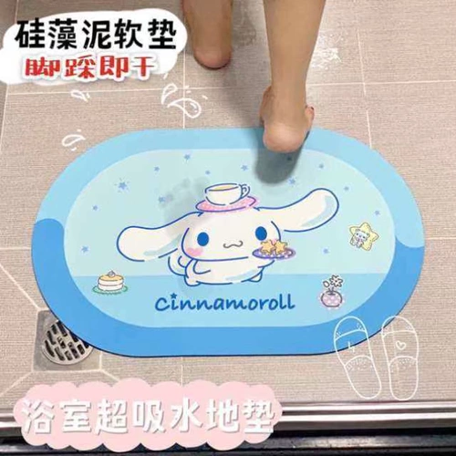 Мультяшный нескользящий быстросохнущий ковер для домашнего использования, коврик, хорошо впитывает воду