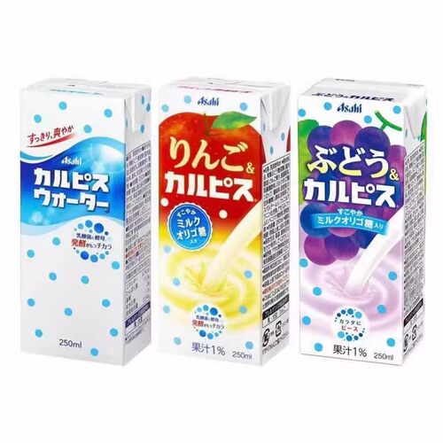 日本进口Asahi朝日可尔必思原味苹果葡萄味乳酸菌风味饮料盒装 - 图3
