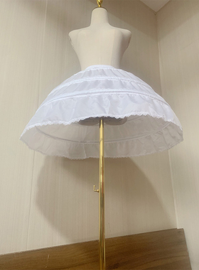 45cm裙撑洛丽塔暴力鱼骨撑短款洛丽塔Lolita 灯笼撑演出服cos