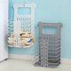 Dirty clothes storage basket foldable to save space