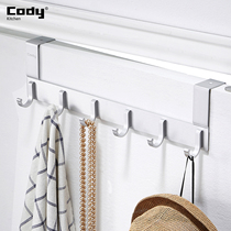 Space Aluminum Free Punch Door Rear Hook No Mark Hook Hung Hanger Bedroom House Door Blouse Cap Shelf