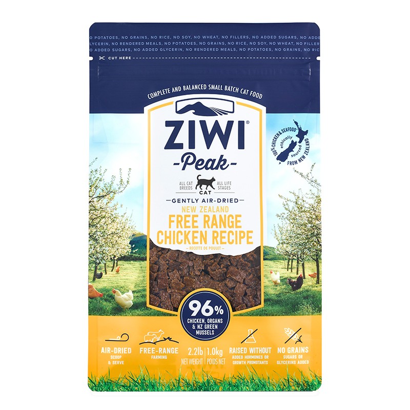 ziwi滋益巅峰猫粮牛肉羊肉鸡肉全猫期风干冻干肉干猫主粮400g