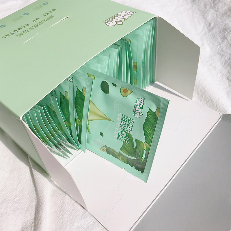 牛油果卸妆湿巾温和清洁一次性包装 zyr化妆品卸妆