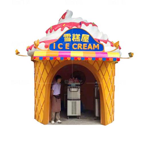 玻璃钢雕城堡门头游乐场背景墙装饰罗马柱模型儿童乐园卡通摆件 - 图2