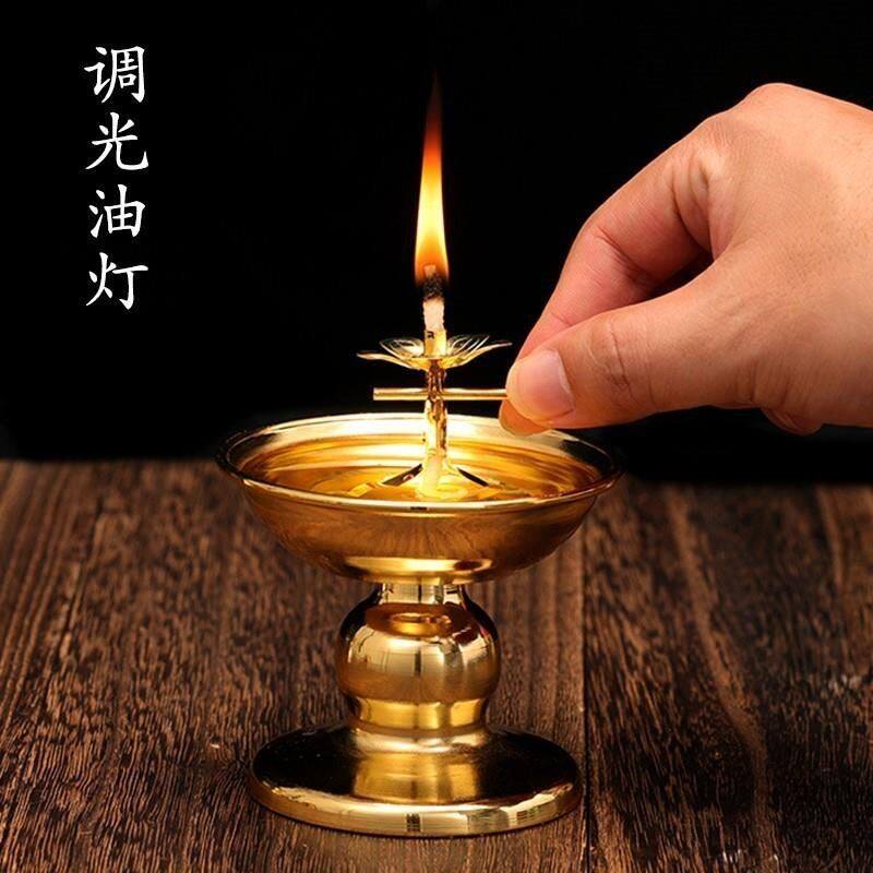 2/油灯供佛灯家用供奉老式酥油灯灯座点香油食用油长明灯盏佛前供