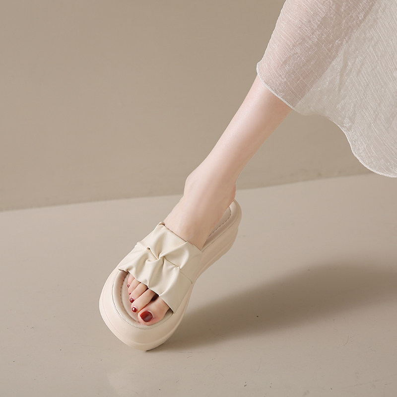 厚底凉拖鞋女夏季外穿2025新款时尚一字拖高级感增高休闲沙滩凉鞋,淘宝优惠券,粉丝福利购,淘宝优惠卷
