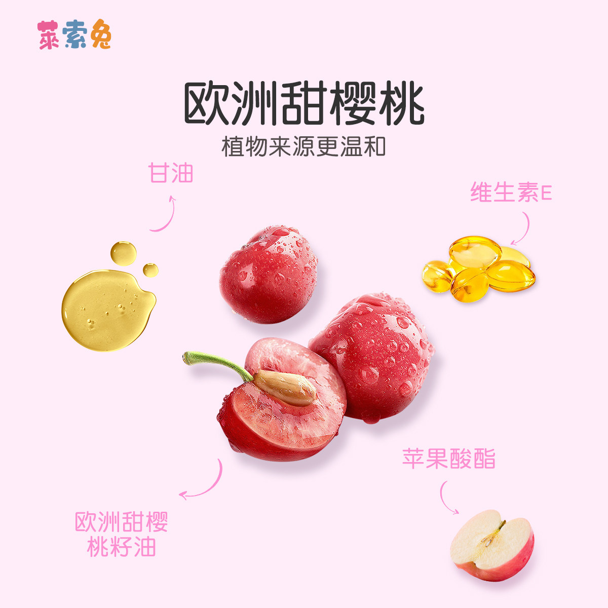 莱索兔儿童口红舞台妆彩妆专用安全无毒公主化妆品小女孩生日礼物