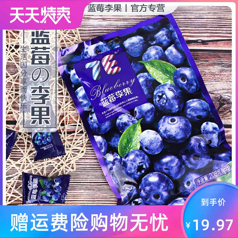 伊犁蓝莓李果火车同款新疆208g 湘贤食品蓝莓
