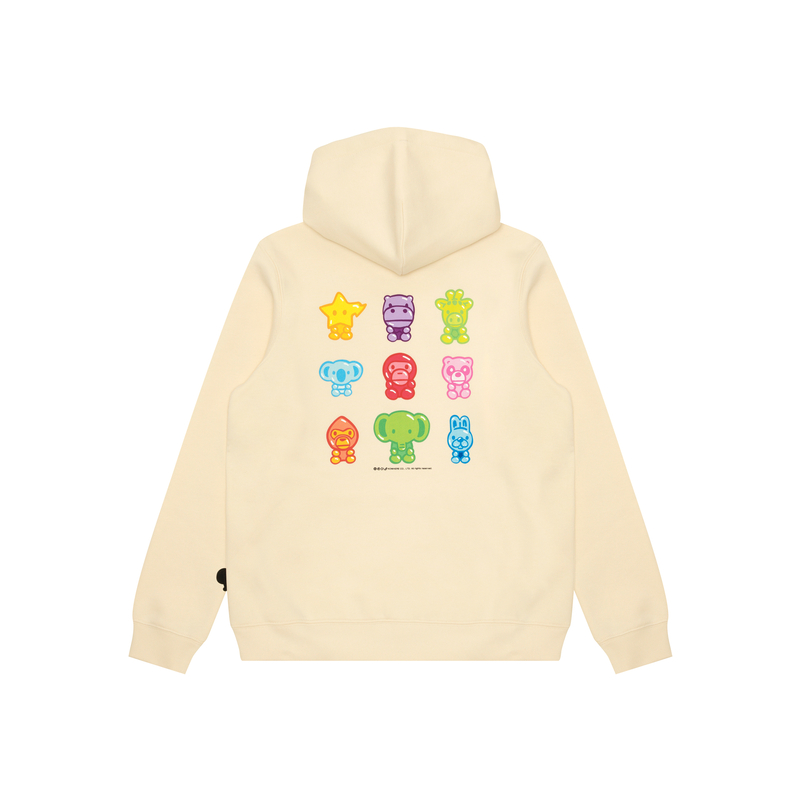 BABY MILO STORE女装24年秋冬卡通小猴印花休闲连帽卫衣3039XXN - 图0