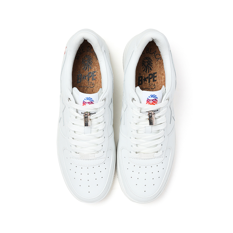 BAPE BLACK BAPE STA男鞋25年春夏迷彩压纹星标休闲鞋ASN02MK - 图1