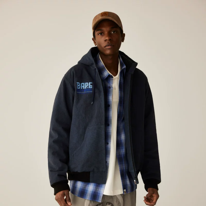 BAPE Spring summer jacket with hood, 25 years, increased thickness