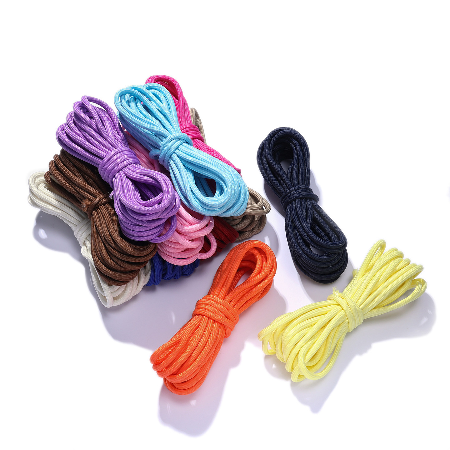 5mm锦纶纯色无弹伞绳手工编织圆绳diy手机绳钥匙扣包包饰品挂绳,淘宝优惠券,粉丝福利购,淘宝优惠卷