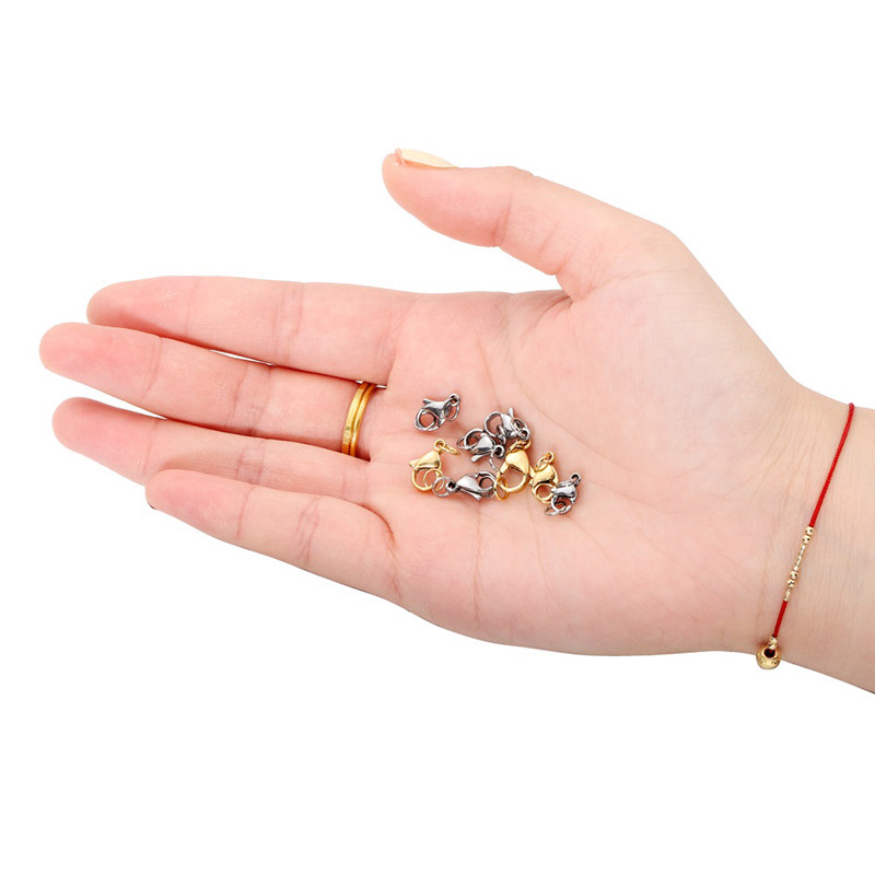 DIY不锈钢龙虾扣+单圈组合金色不锈钢本色DIY手工制作链条材料,淘宝优惠券,粉丝福利购,淘宝优惠卷