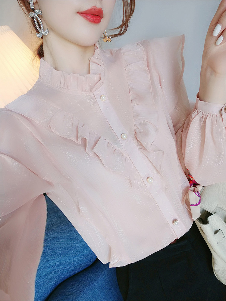 尚维洛2020早秋新款灯笼袖女衬衫 尚维洛衬衫