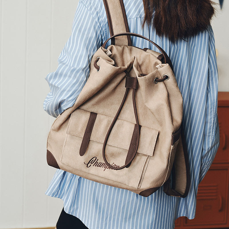 Champion drawstring travel casual backpack