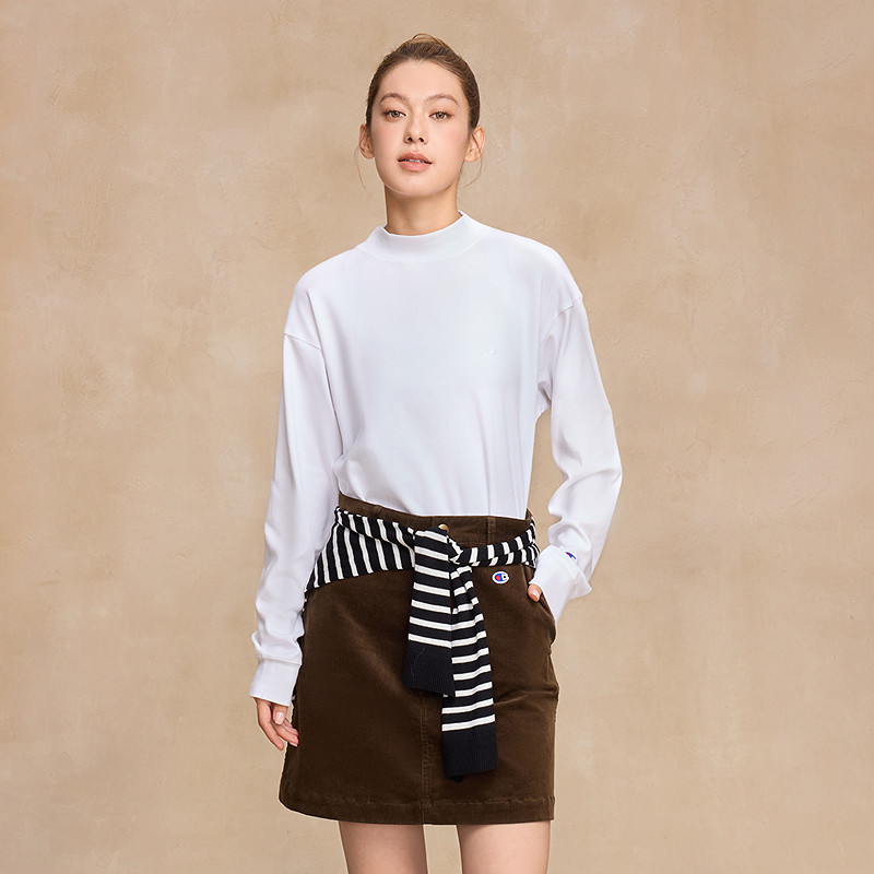 Champion冠军T恤女2025秋季新款情侣纯棉打底休闲长袖圆领上衣男,淘宝优惠券,粉丝福利购,淘宝优惠卷